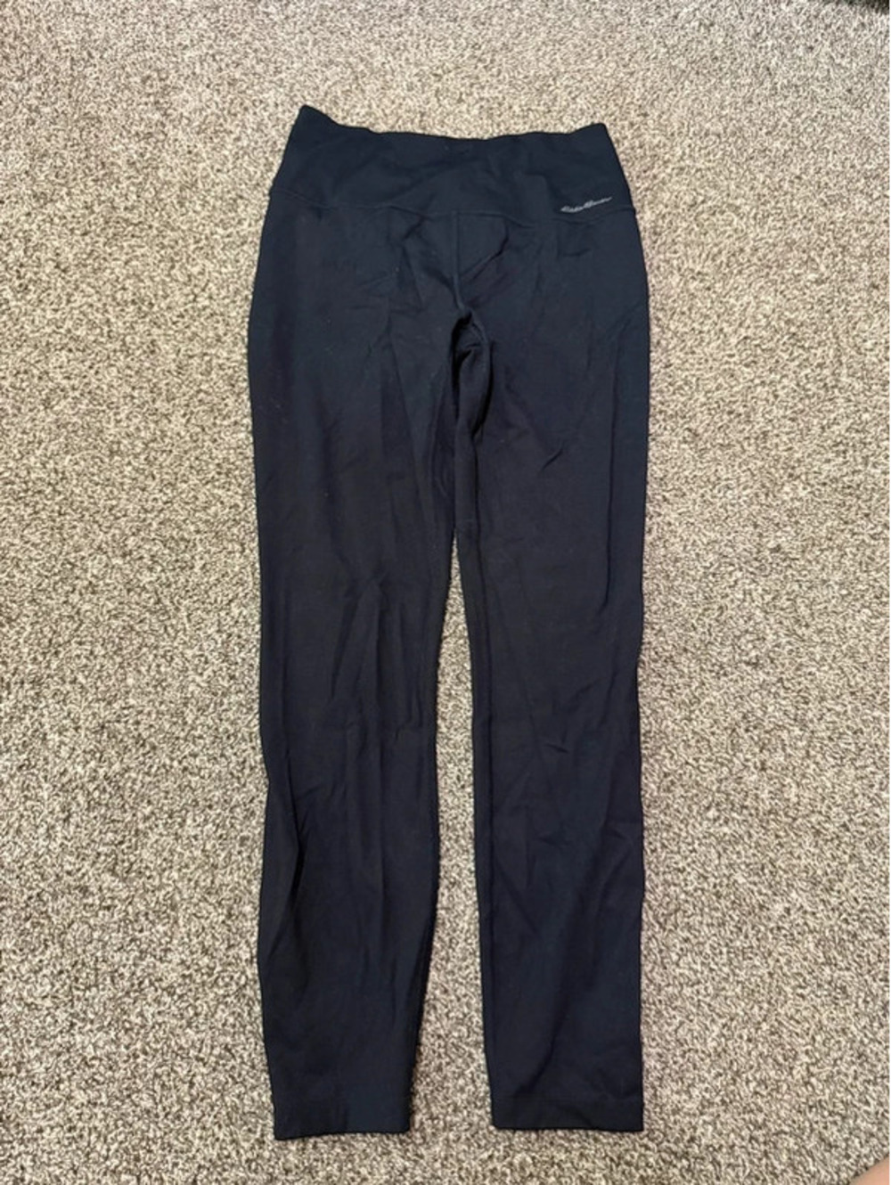 Eddie Bauer Women M Black High Rise Active Pants Stretch Hiking Leggings